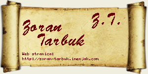 Zoran Tarbuk vizit kartica